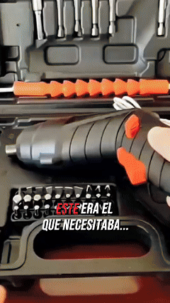 💪Destornillador Eléctrico Recargable 47 Piezas con Estuche Profesional GRATIS PARA TODA COLOMBIA!